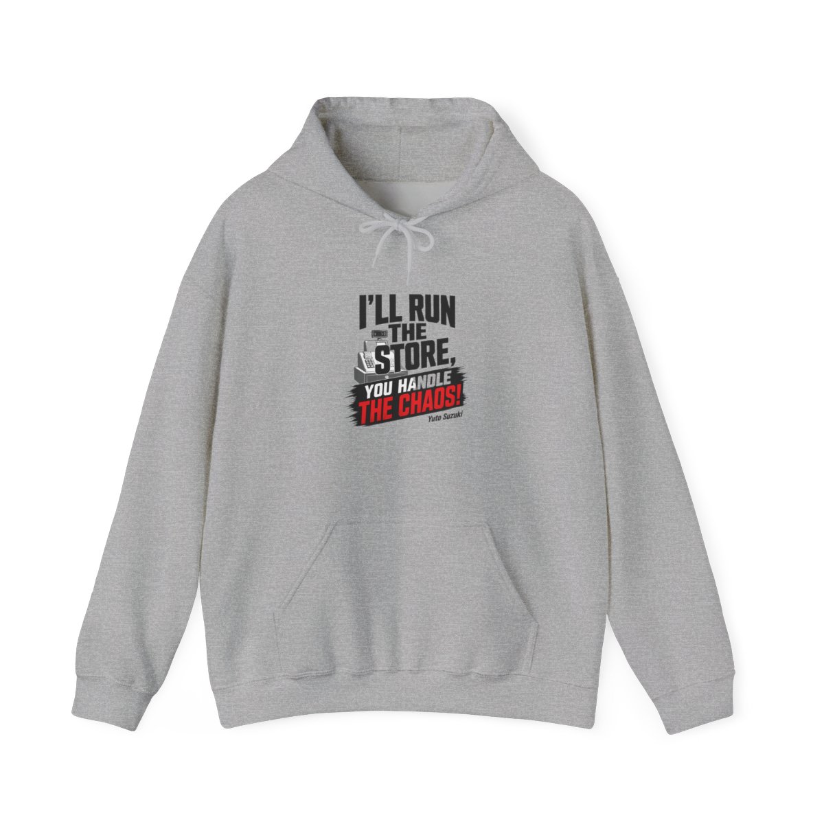 Sakamoto Days "ll run the store, you handle the chaos!" Hoodie - alternate angle 2, merchandise