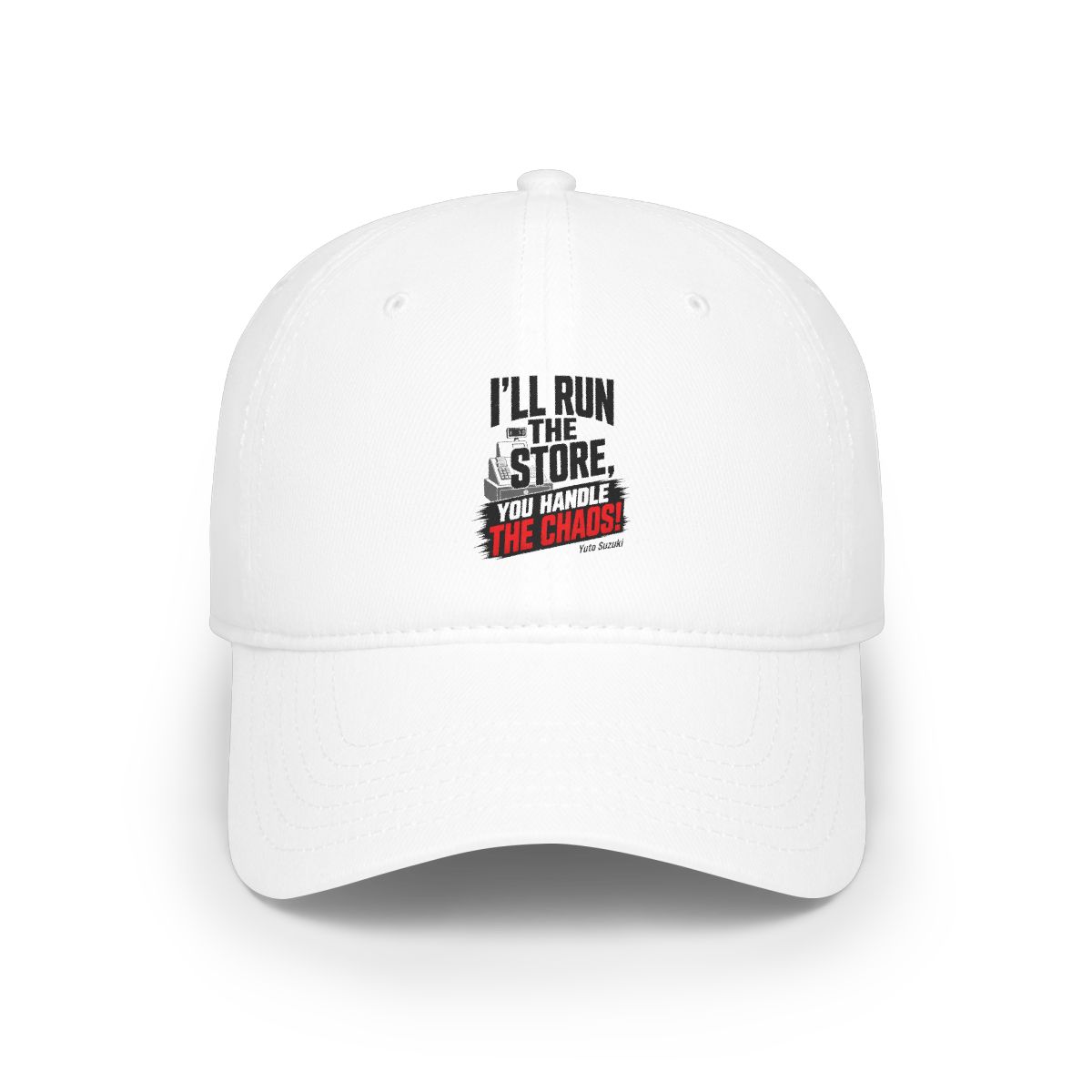 Sakamoto Days "ll run the store, you handle the chaos!" Hat - alternate angle 2, merchandise