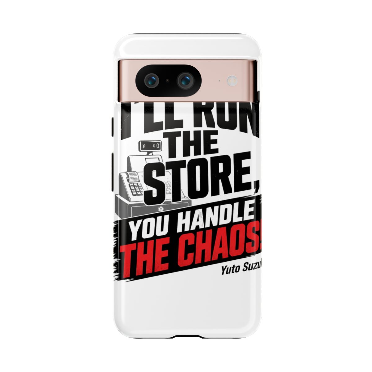 Sakamoto Days "ll run the store, you handle the chaos!" Phone Case - alternate angle 1, merchandise