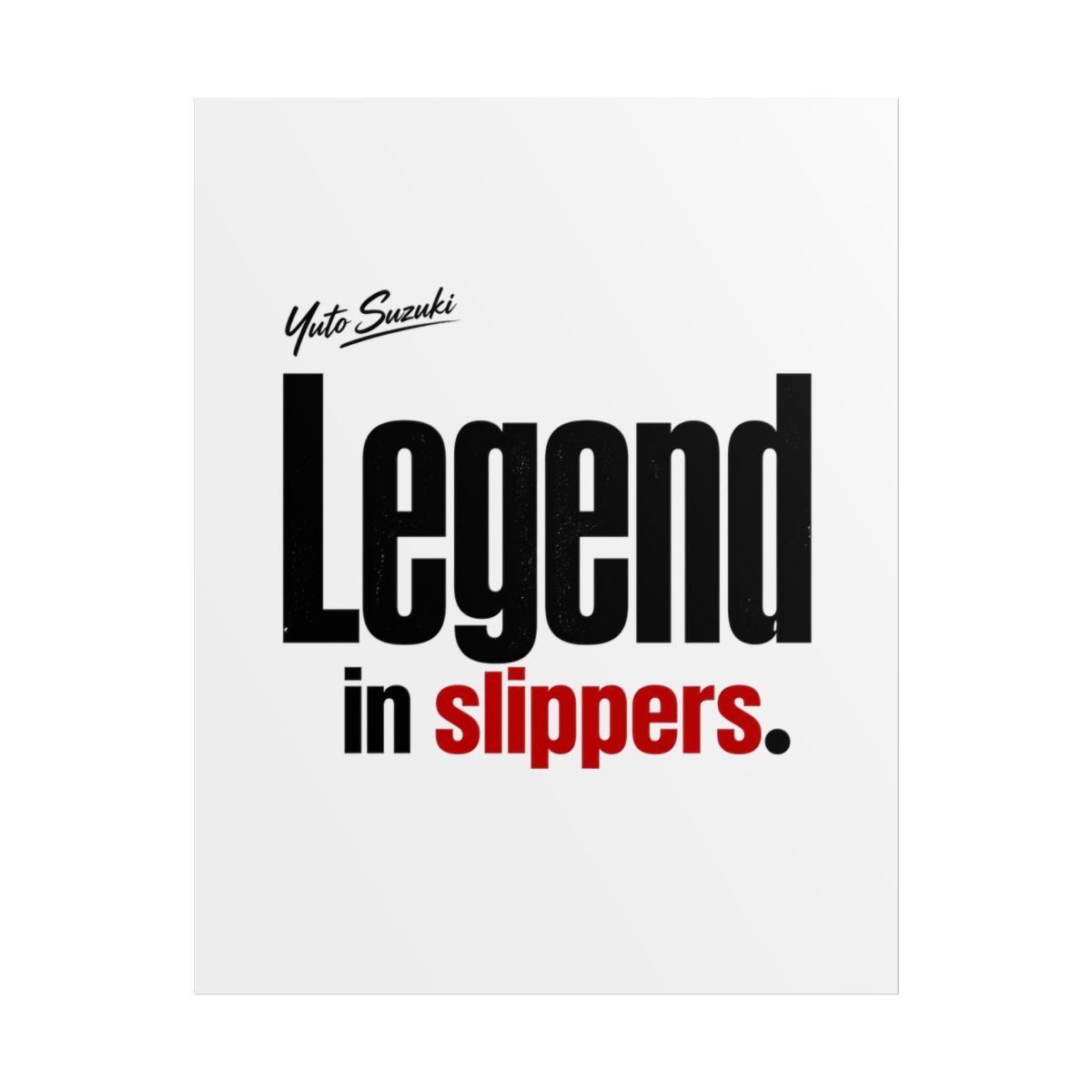 Sakamoto Days "Legend in slippers." Poster - alternate angle 1, merchandise