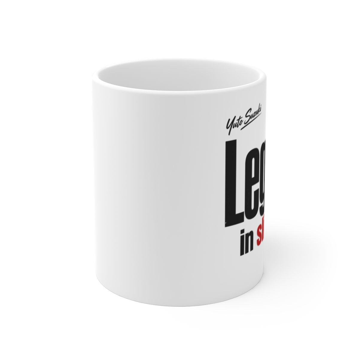 Sakamoto Days "Legend in slippers." White Mug - alternate angle 1, merchandise