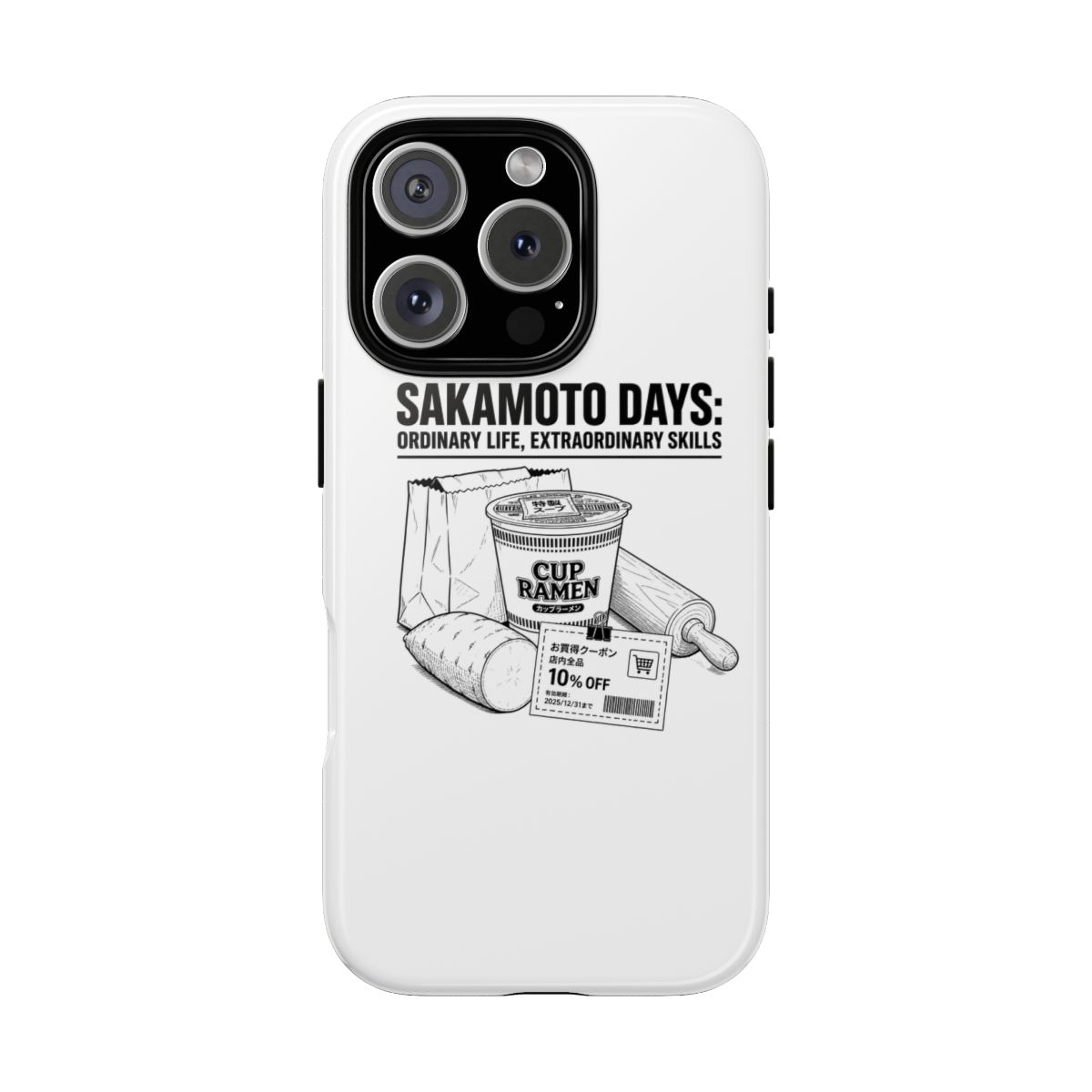 Sakamoto Days "Sakamoto Days: Ordinary Life, Extraordinary Skills" Phone Case - alternate angle 2, merchandise