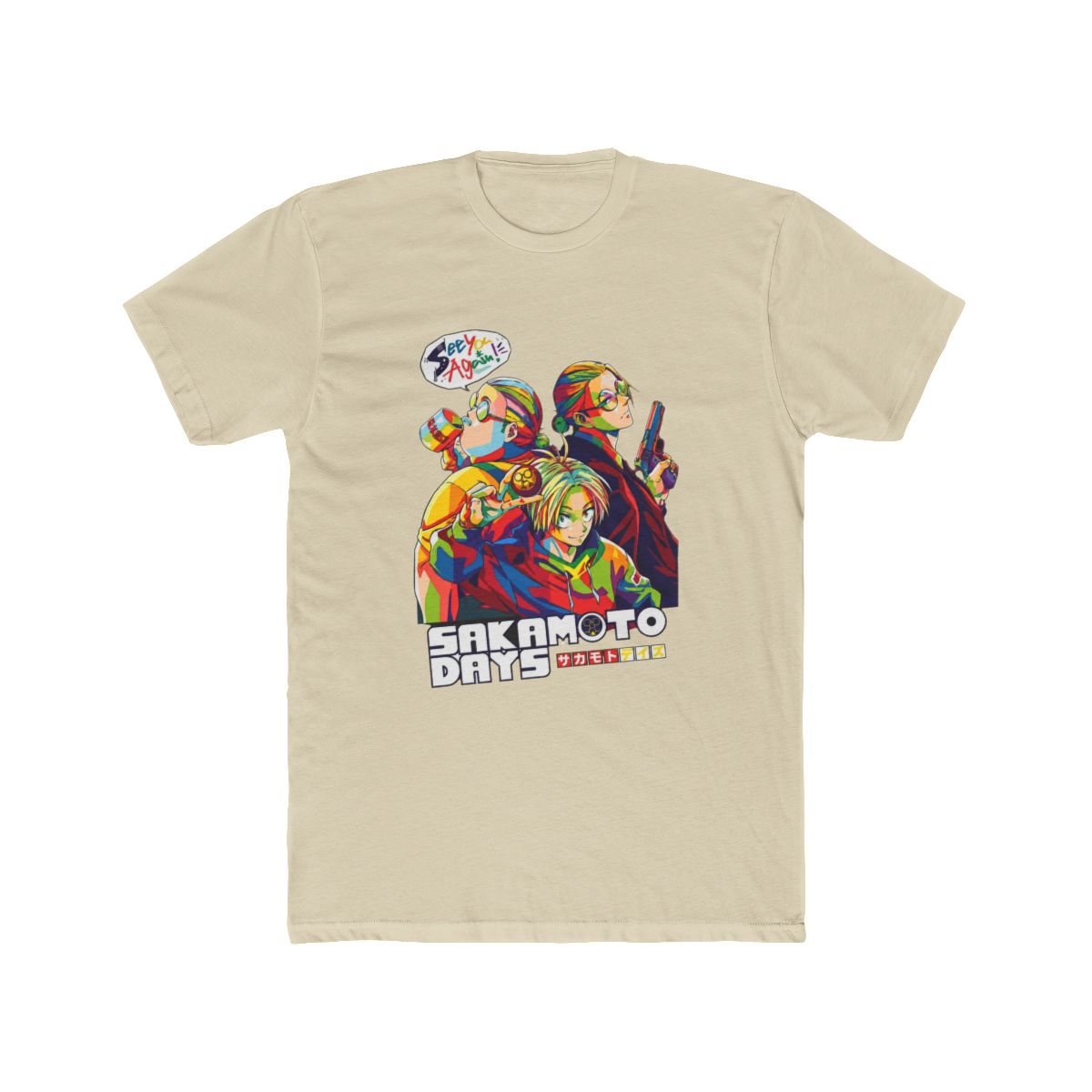 Sakamoto Days Wpap Pop Art T Shirt - alternate angle 5, merchandise