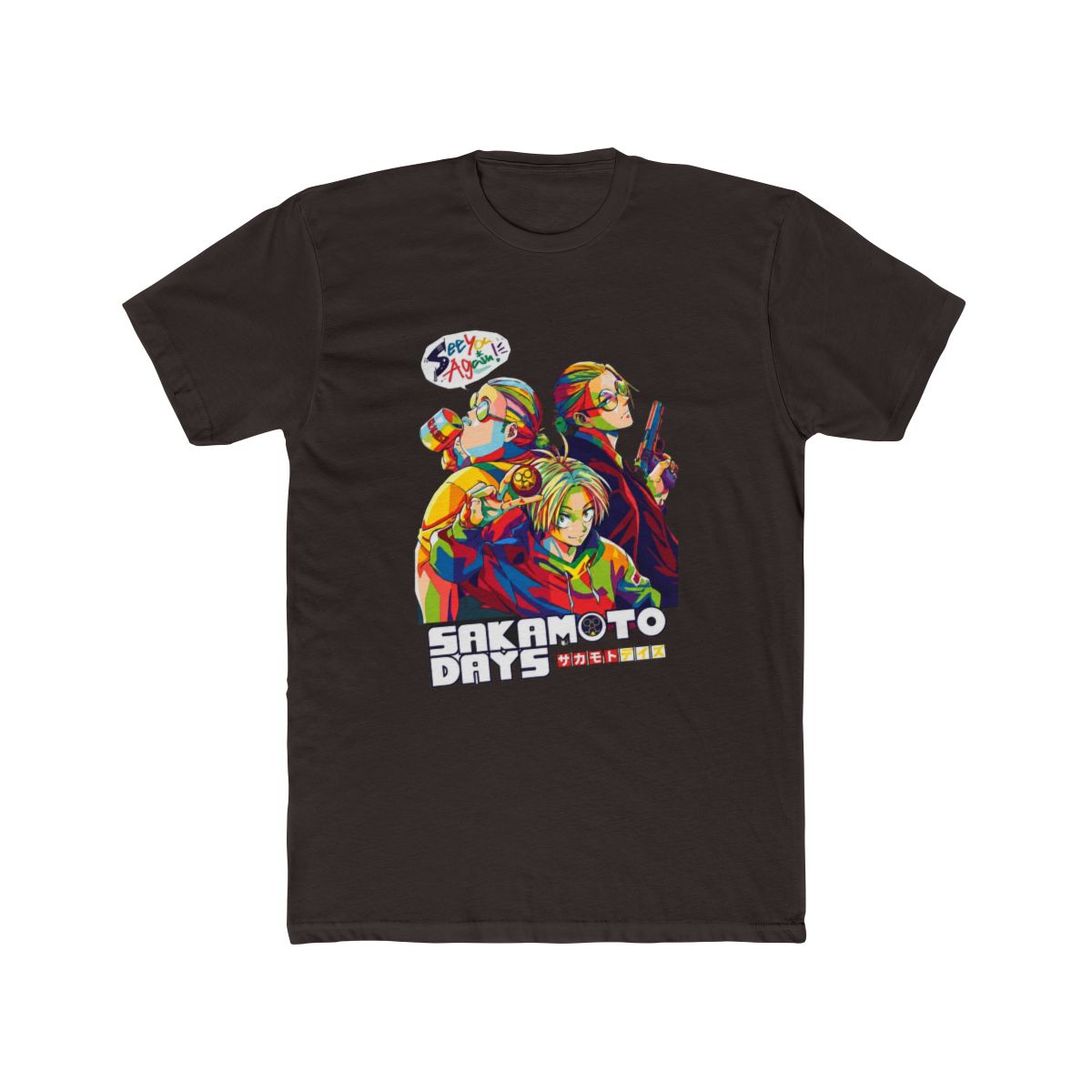 Sakamoto Days Wpap Pop Art T Shirt - alternate angle 2, merchandise