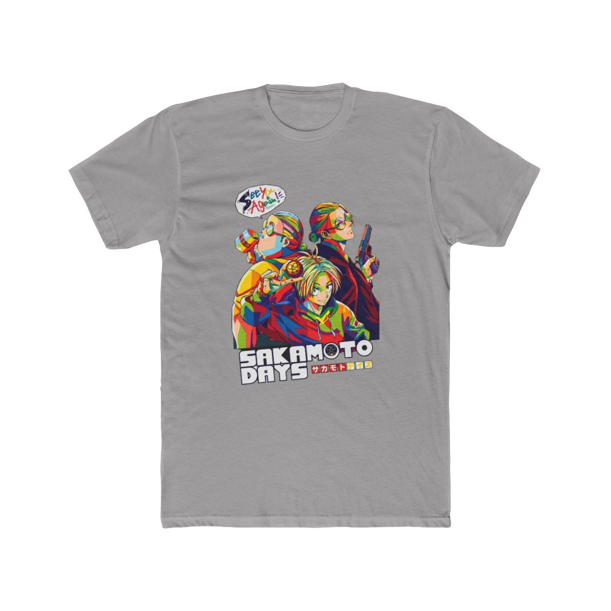Sakamoto Days Wpap Pop Art T Shirt - alternate angle 4, merchandise