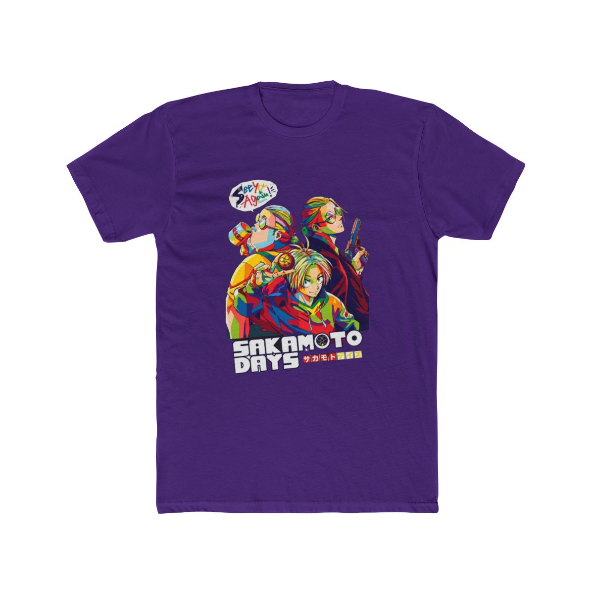 Sakamoto Days Wpap Pop Art T Shirt - alternate angle 3, merchandise