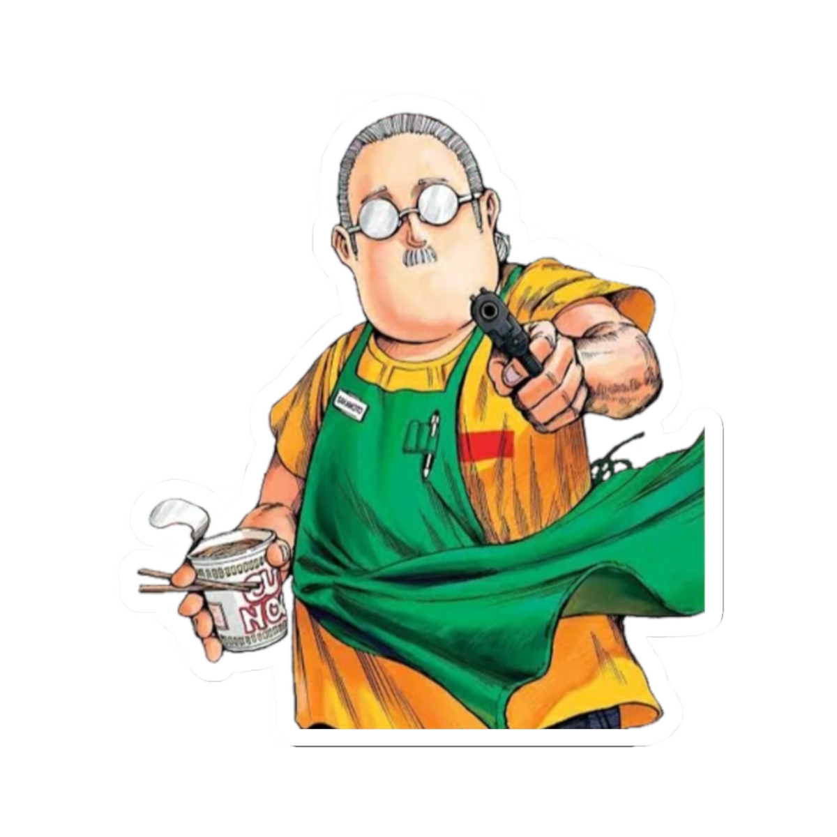 Taro Sakamoto Country - Sakamoto Days Sticker - alternate angle 3, merchandise