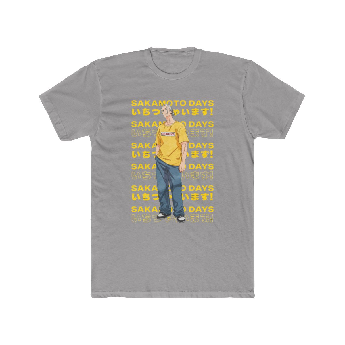 Sakamoto Days Welcome Repeat Boyfriend Fit Girls T Shirt - alternate angle 2, merchandise